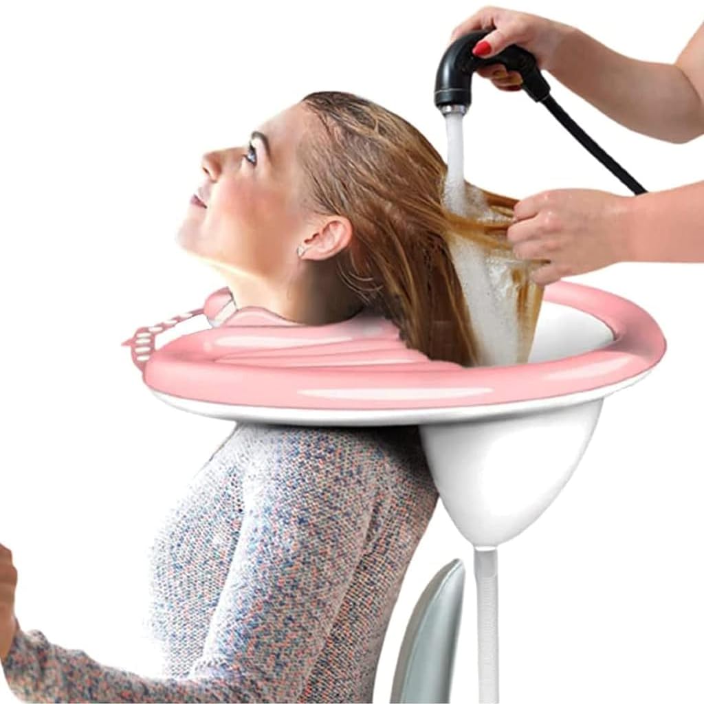 PALAY Inflatable Hair Washing Basin Rinse with Drain Pipe Hair Washing Basin for Adult, Bedridden Patients, Elderly, Pregnant Women, Adjustable Wearable Lightweight Inflatable Hair Washing Basin PALAY Inflatable Hair Washing Basin Rinse with Drain Pipe Hair Washing Basin for Adult, Bedridden Patients, Elderly, Pregnant Women, Adjustable Wearable Lightweight Inflatable Hair Washing Basin